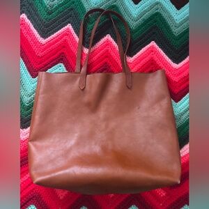 Madewell Large Transport Leather Tote